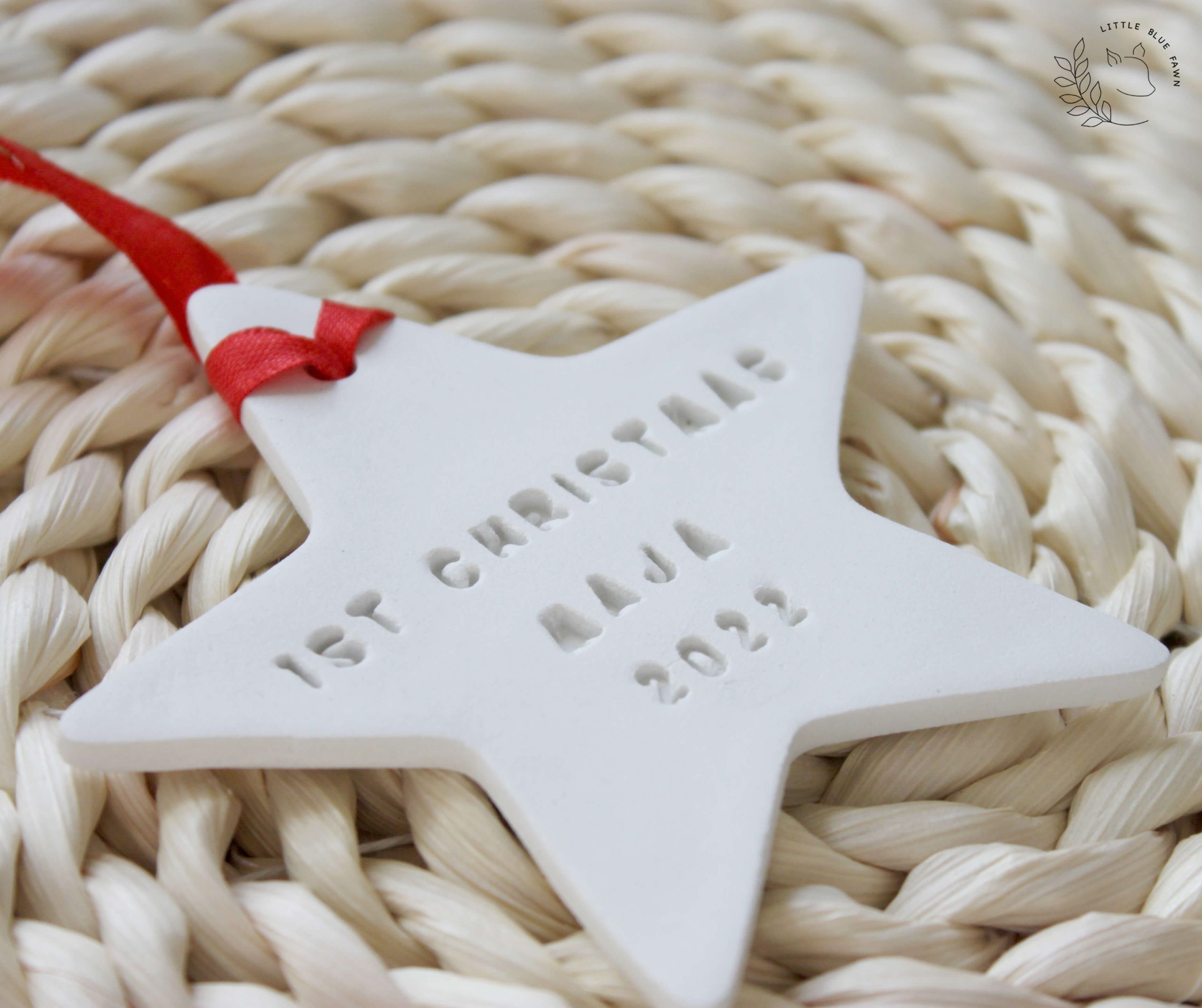 Personalised baby's first Christmas decoration baby keepsake christmas tree ornament bauble
